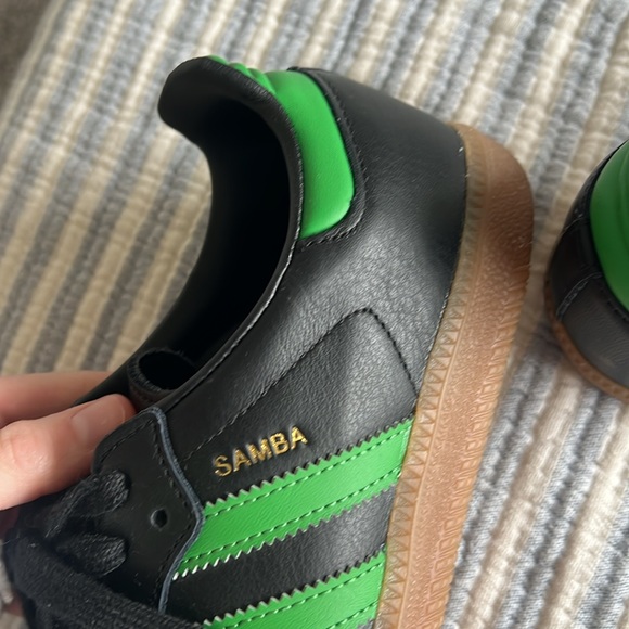 Black / Green Adidas Sambas - Picture 5 of 6